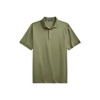 Image of Polo Ralph Lauren Logo Polo Shirt - Army Olive