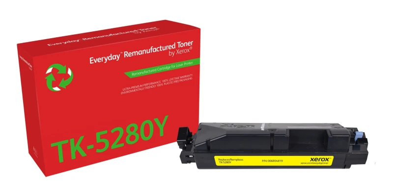Image of XET Remanufactured Xerox Everyday For Kyocera TK5280Y Yellow Laser Toner 006R04819