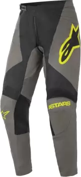Image of Alpinestars Fluid Speed Motocross Pants, grey-yellow, Size 30, grey-yellow, Size 30