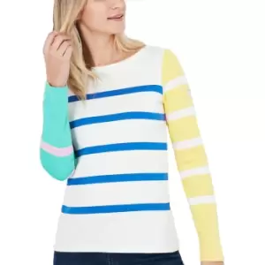 Image of Joules Womens Harbour Relaxed Fit Heavyweight Jersey Top UK 10- Bust 35' (89cm)