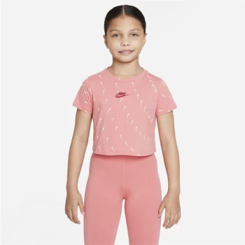Image of Nike Sportswear Big Kids (Girls') T-Shirt - Pink