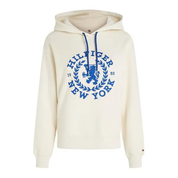 Image of Tommy Hilfiger Reg Crest Hoodie - Cream 8