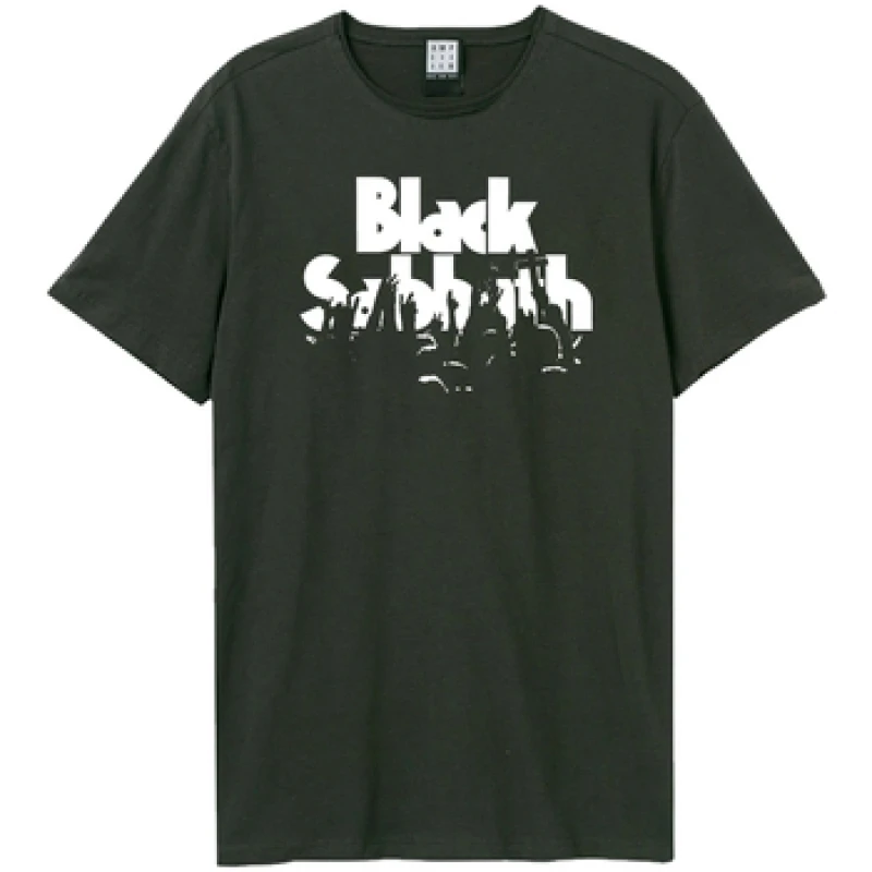 Image of Amplified Amplified Men Crowd Black Sabbath T-Shirt in Charcoal Size: X-Small Charcoal XS Male 5063806003526
