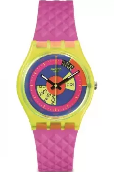 Image of Unisex Swatch Shades Of Neon Watch SO28J700