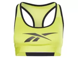 Image of Reebok Lux Vector Racer Sports Bra Womens - Yellow
