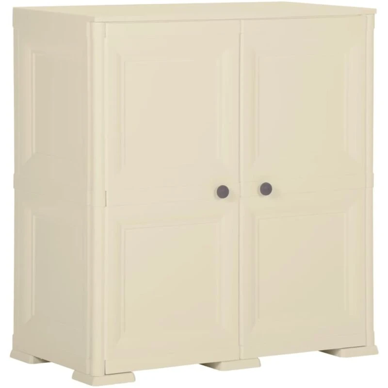 Image of VIDAXL Plastic Cabinet 79x43x85.5cm Wood Design Angora White Vidaxl 8720286831496
