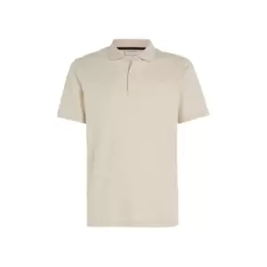 Image of Calvin Klein Smooth Cotton Slim Polo - Beige