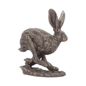 Image of Flight Bronze Hare Figurine