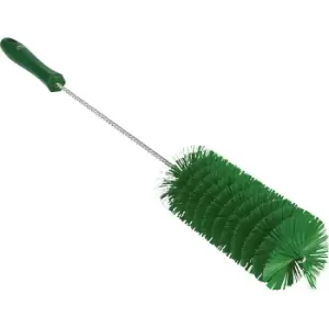 Image of Vikan Pipe brush with handle, medium, Ø 60 mm, pack of 15, green