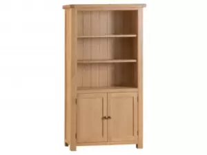 Image of Kenmore Waverley Oak 2 Door Large Bookcase Assembled