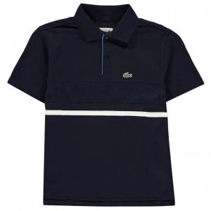 Image of Lacoste Chest Polo Shirt - Navy/Blue