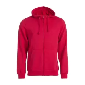 Image of Clique Mens Basic Full Zip Hoodie (M) (Red)