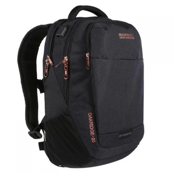Image of Regatta Oakridge Air 20L Backpack - Blk/RoseGold