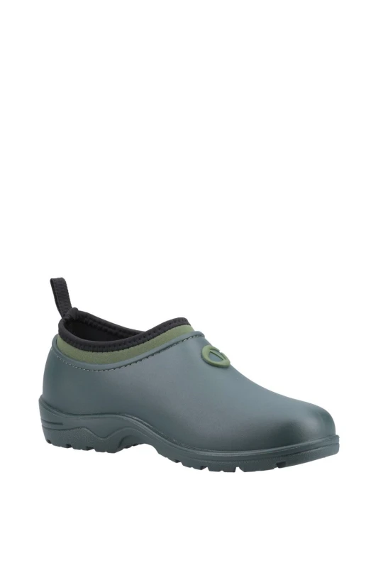 Image of Cotswold Womens Perrymead Gardening Waterproof Shoes UK Size 6 (EU 39) GREEN COT812-GREEN-6