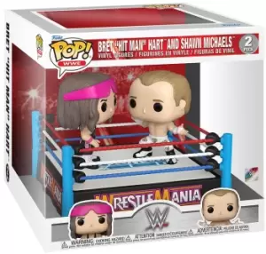 Image of WWE Bret Hit Man Hart and Shawn Michaels (POP! Moment) pack of 2 vinyl figures Funko Pop! multicolor