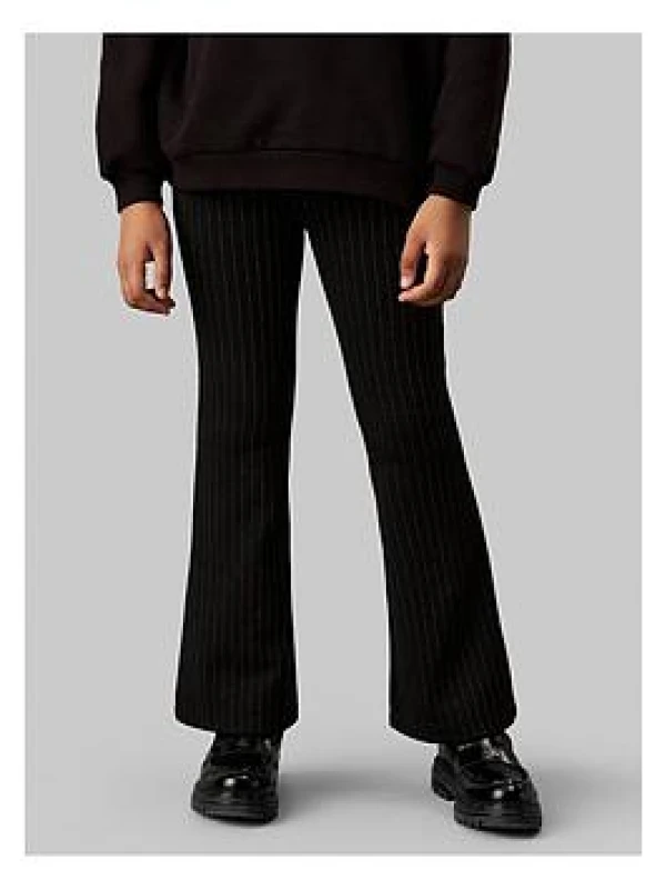 Image of Calvin Klein Jeans Pinstripe Flares Juniors - Black 9 - 10 Years