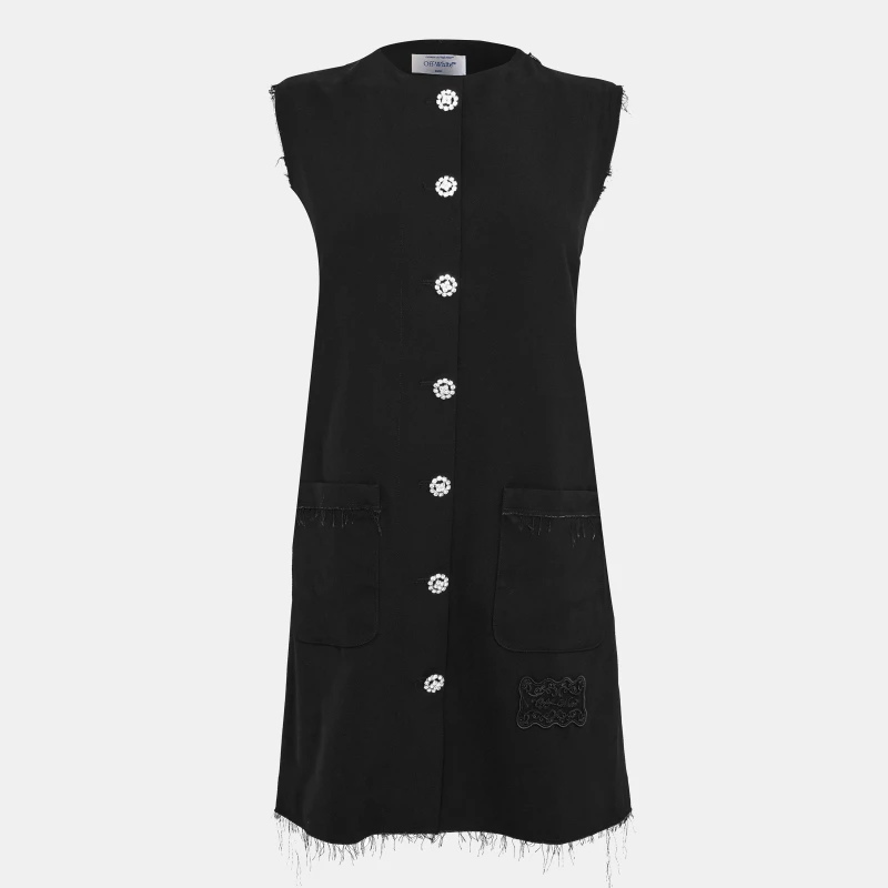 Image of Off White Womens Full-Length Maxi Dress Black female 6 (2XS)