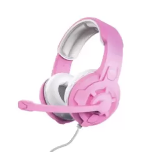 Image of Trust GXT 411P Radius Headset Wired Head-band Pink White