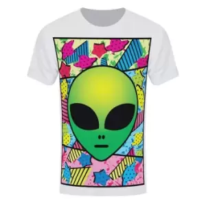 Image of Grindstore Mens Psychedelic Alien Sub T-Shirt (Medium (38-40in)) (White)