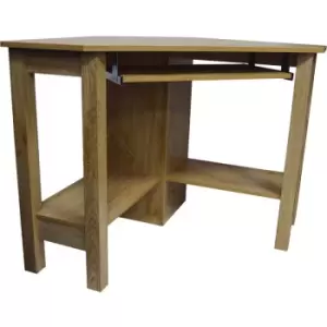 Image of Watsons - horner - Corner Office Desk / Computer Workstation - Oak - Oak
