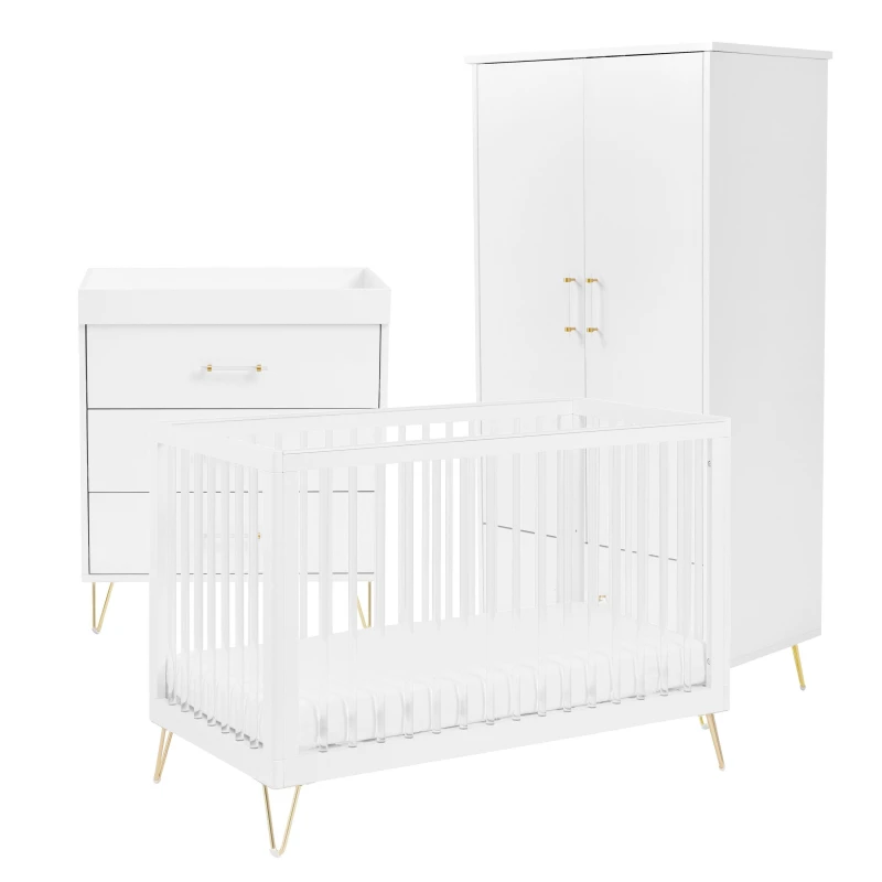 Image of Kimi Acrylic 3 Piece Nursery Room Set