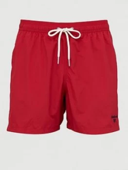 Image of Barbour Essential Logo 5" Short - Red, Size S, Men