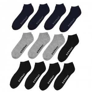 Image of Donnay Trainer Liner Socks 12 Pack Mens - Dark Asst