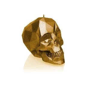 Image of Gold Large Low Poly Skull