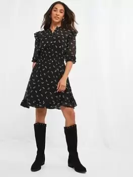 Image of Joe Browns Busy Bee Mini Dress -black, Black, Size 10, Women