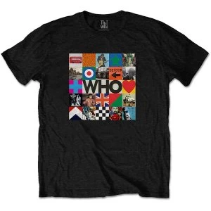Image of The Who - 5x5 Blocks Unisex Medium T-Shirt - Black