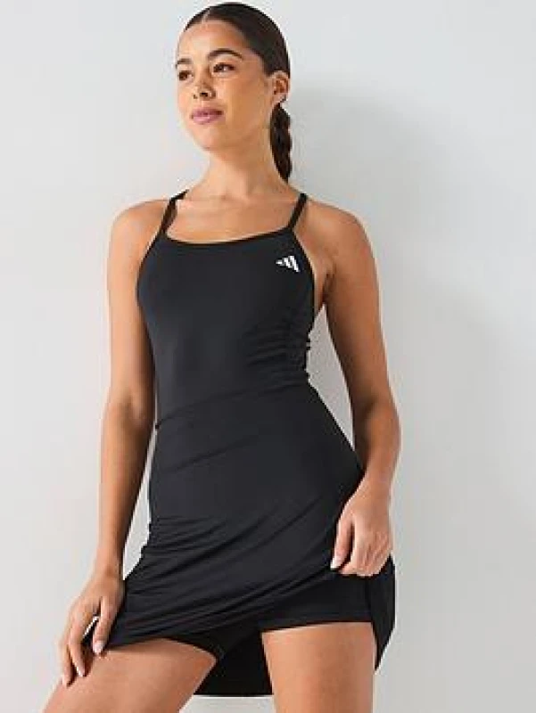 Image of Dress with built-in shorts For Her adidas Essentials Noir Female M