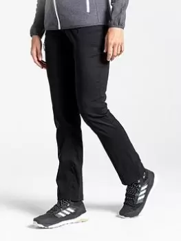 Image of Craghoppers CRAGHOPPERS KIWI PRO HIGH WAISTED TROUSER, Black, Size 20, Women