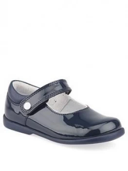 Image of Start-rite Girls Slide Mary Jane Shoes - Navy, Size 10 Younger