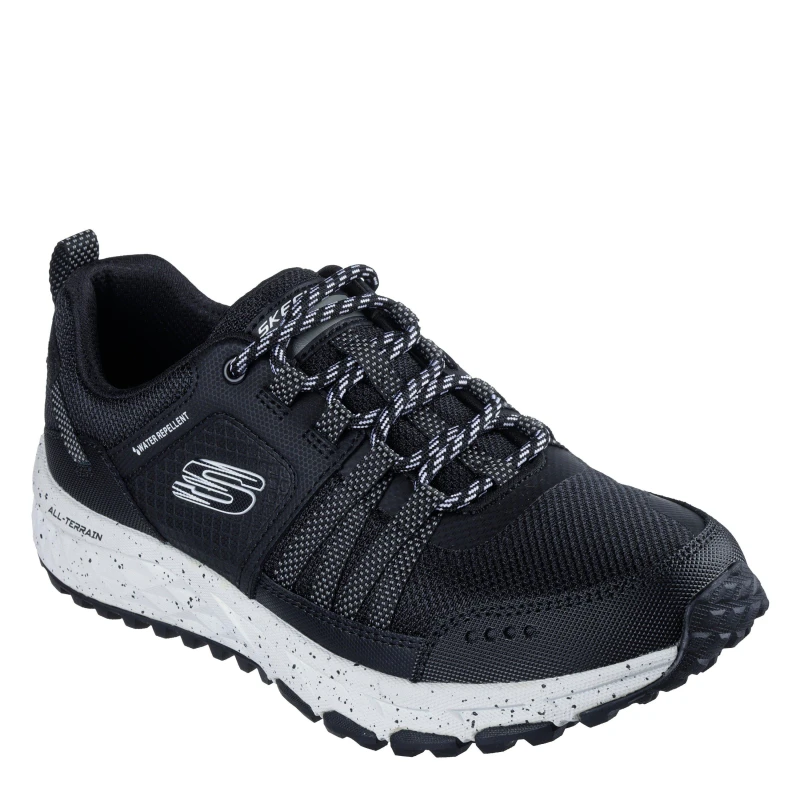 Image of Skechers Womens Escapeplan Waterproof Walking Shoes Black/White female 2 (35)