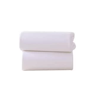 Image of Clair de Lune Pack of Two Fitted Moses Sheets - White
