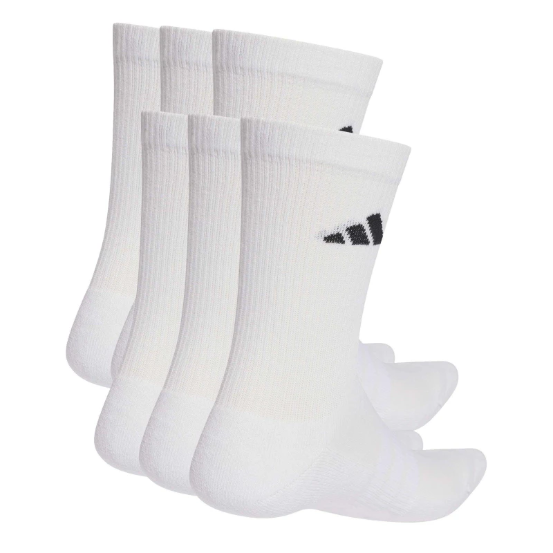 Image of adidas C Spw Crw 6p Crew Sock Unisex Kids White/Black unisex 10 - 11.5k
