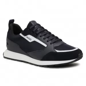 Image of Hugo Boss Icelin Nylon Runner Trainers Black 001 Men