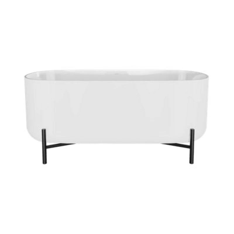 Image of BALTERLEY Contemporary Oval Freestanding Bath & Stand from Balterley 1600mm x 770mm BBFS182