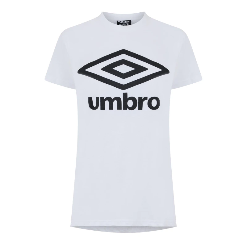 Image of Umbro Diamond Logo T-Shirt Womens - White White 8