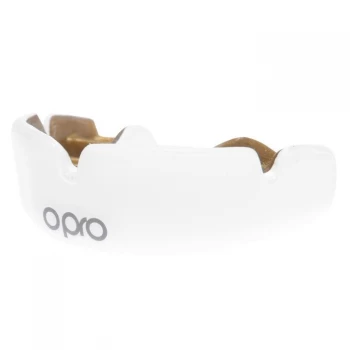 Image of Opro Power Fit Mouth Guard Adults - White/Gold