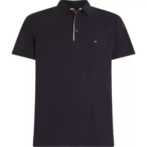 Image of Tommy Hilfiger Rwb Placket Tipping Reg Polo - Blue