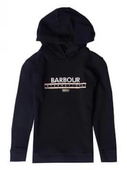 Image of Barbour International Girls Grounding Hoodie - Black, Size Age: 14-15 Years, Women