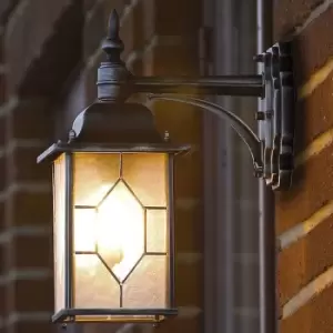 Image of Konstsmide - Wall Light Milano Down Black and Silver