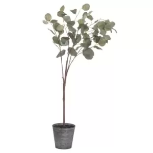 Image of 100cm Artificial Eucalyptus Tree in Metalic Pot