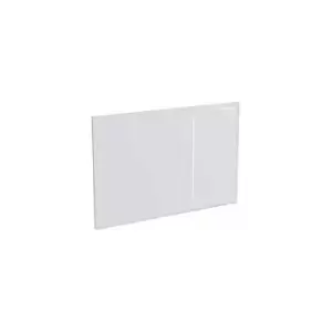 Image of Geberit - Sigma 70 Dual Flush Plate 80mm Concealed Cistern - White Glass