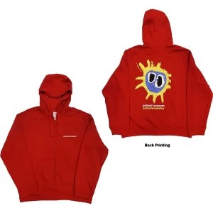 Image of Primal Scream - Screamadelica Unisex Medium Hoodie - Red
