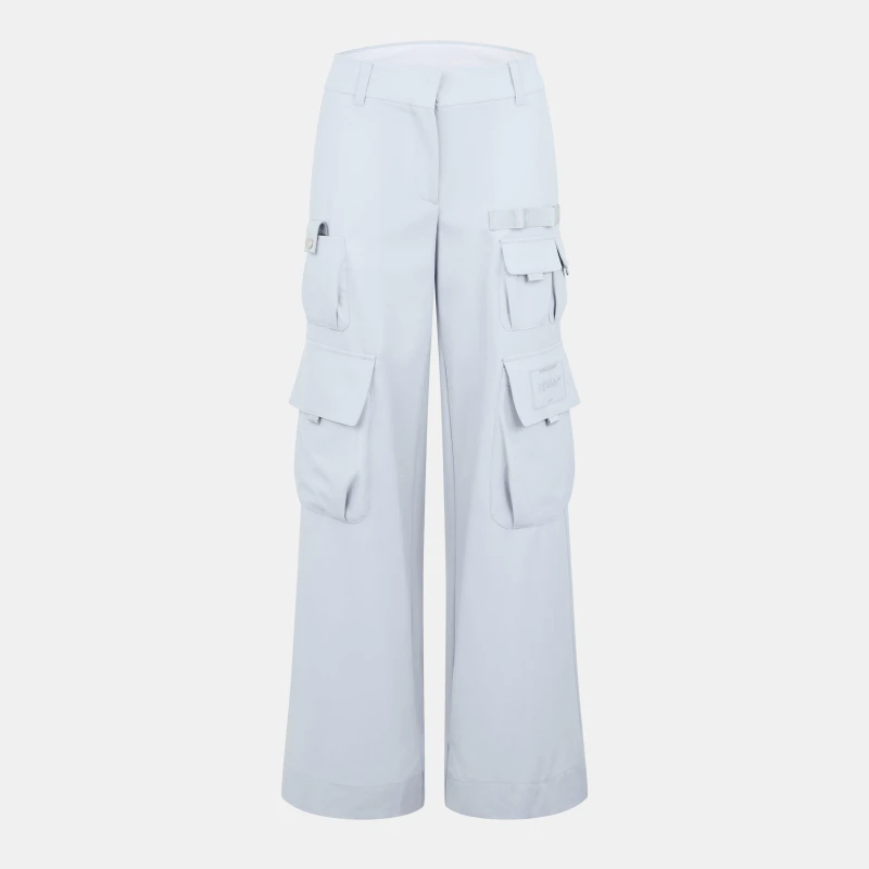 Image of Off White Womens Relaxed Cargo Trousers Artic Ice female 4 (3XS)