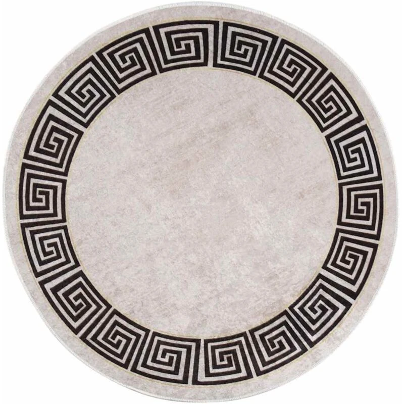 Image of VIDAXL Rug Washable φ120cm Light Beige Anti Slip Vidaxl 337951