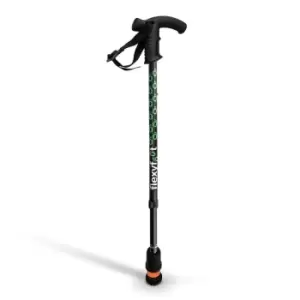 Image of Flexyfoot Premium Derby Handle Walking Stick - Black - Telescopic