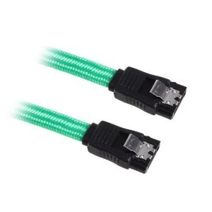 Image of BitFenix Alchemy SATA 6GB/s braided cable 30cm - Green